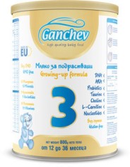 Адаптирано мляко за малки деца Ganchev 3 - 800 g, за 12-36 месеца - продукт