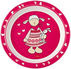 Детска меламинова чиния - Шнуги - За бебета над 6 месеца - чиния
